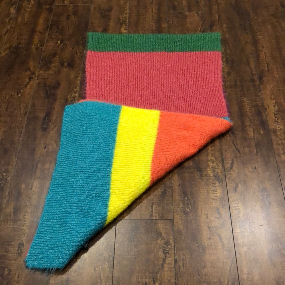 Zara Multicoloured Oversized Scarf Shawl Colorful Striped